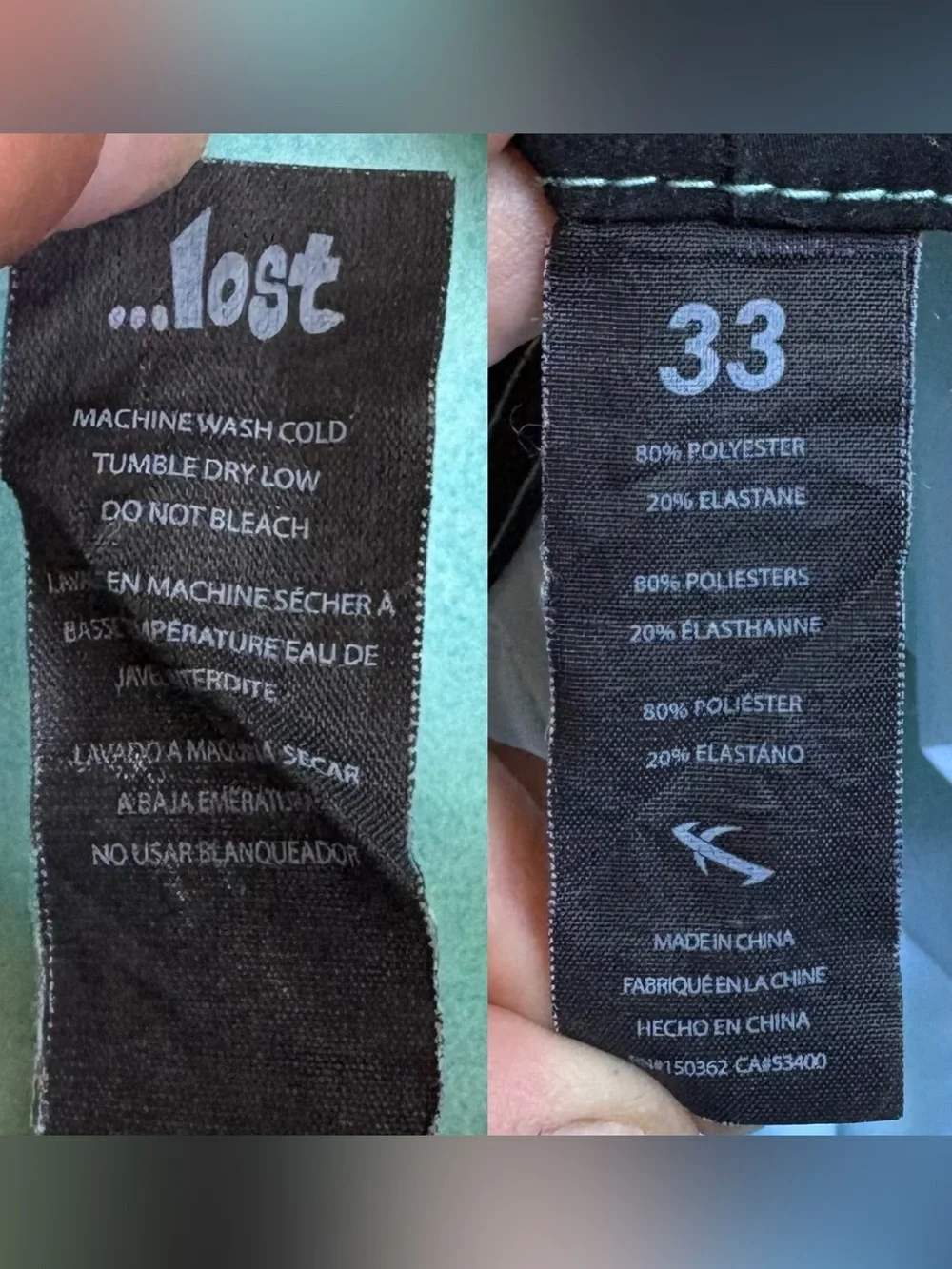 Blue / Aqua Men’s Board Shorts - Lost 33